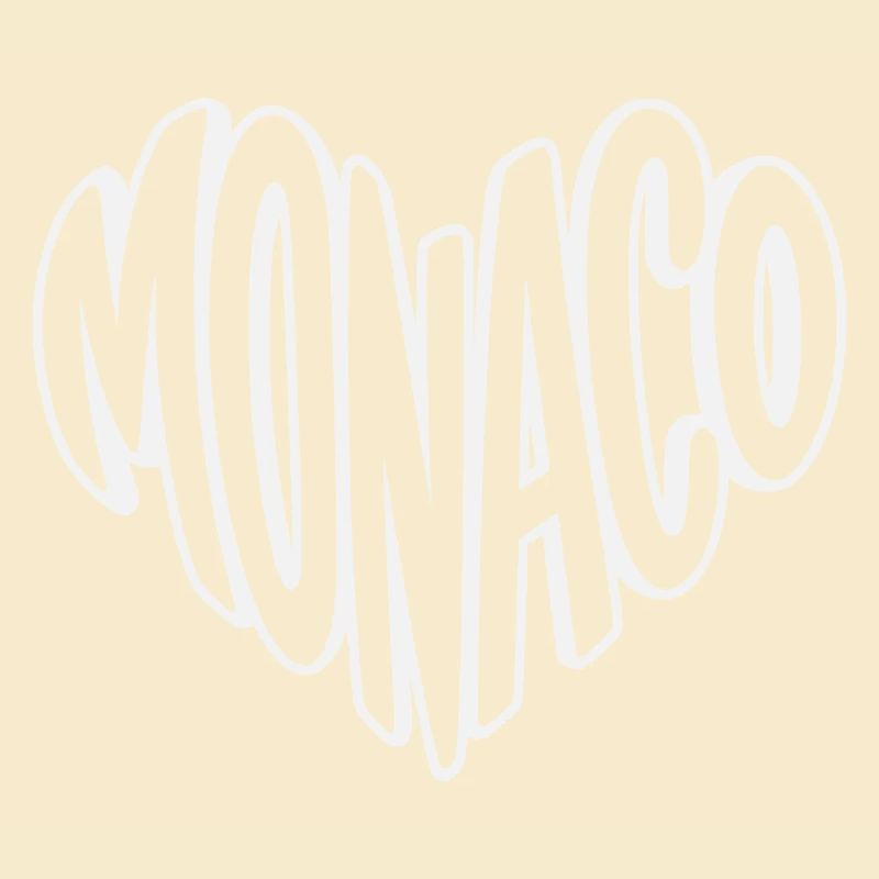 Typographie rétro de Monaco