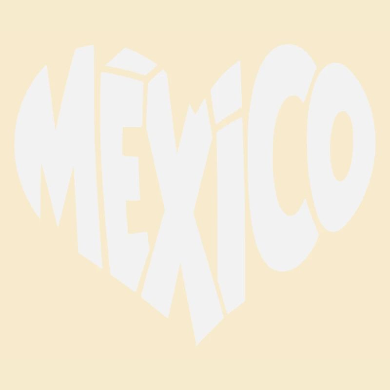 Mexico Lettering Heart