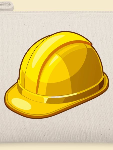 Gelber Schutzhelm