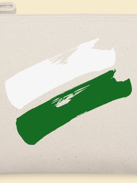 Sachsen Flagge - Pinselstriche