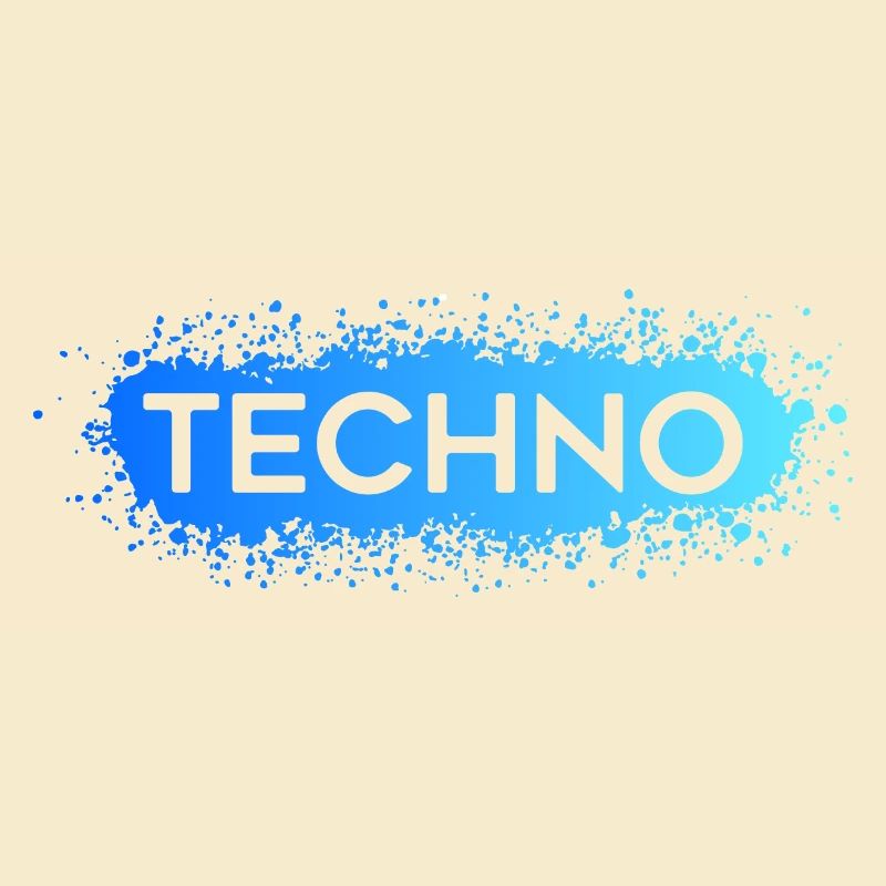 Techno Techno Bleu Splat