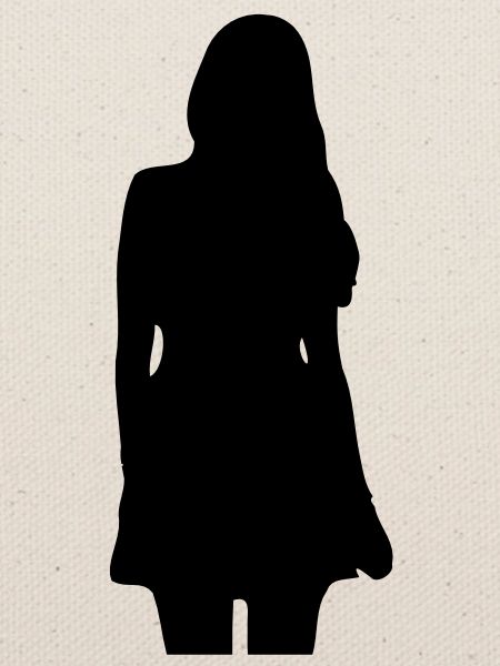 Modell Mädchen Silhouette