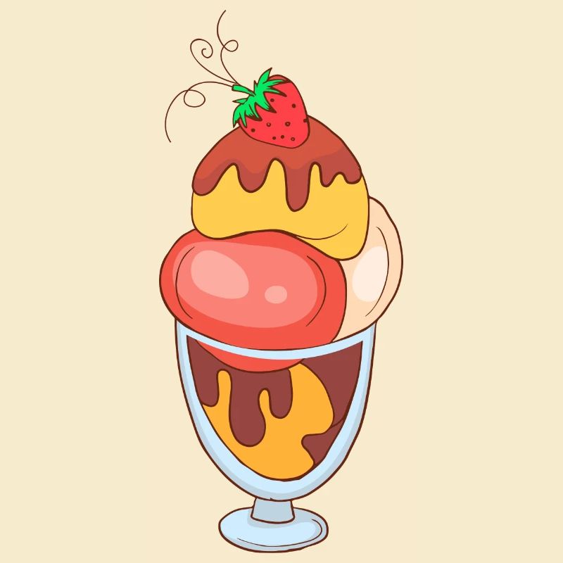 Eis Speiseeis Eiskrem Eiscreme Kugeleis Eisbecher