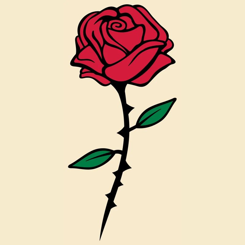 rose red design