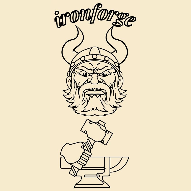 ironforge Text schwarz