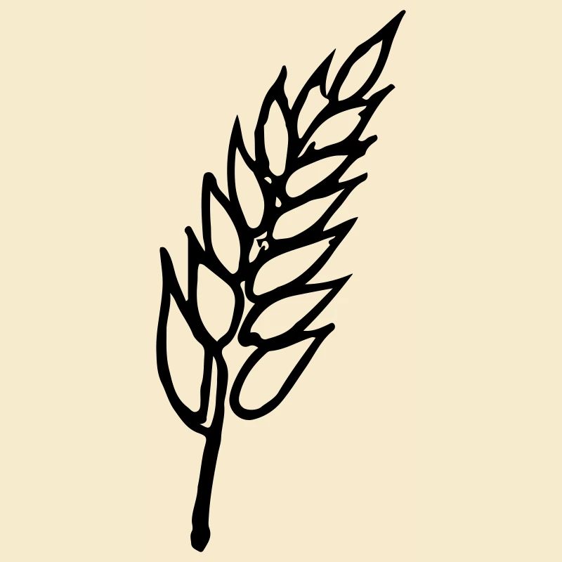 Weizen Illustration Brotbäcker Geschenkidee