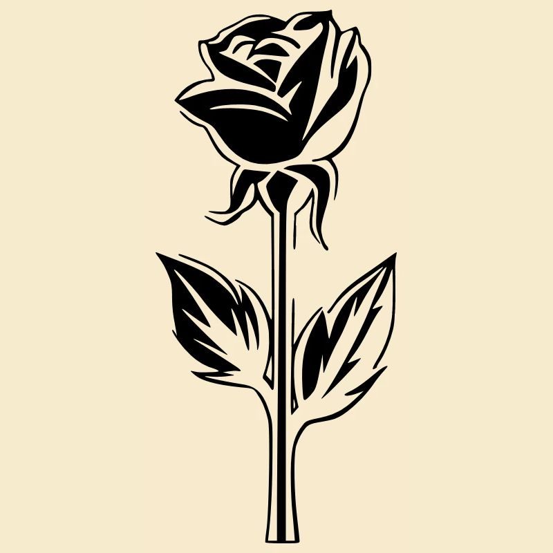Simple blossom rose design