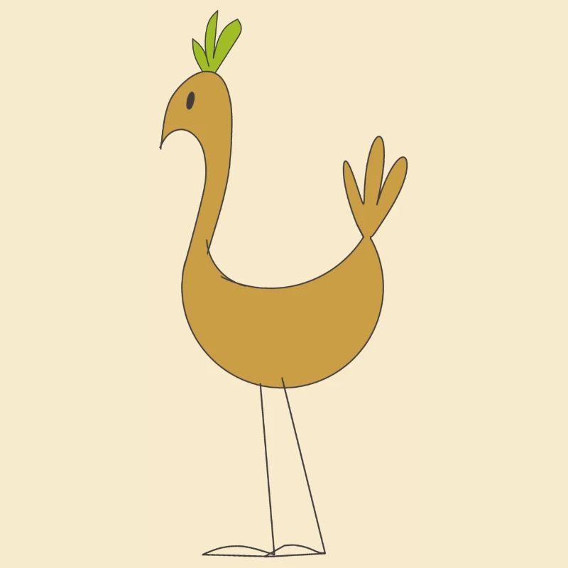 Stilisierter Vogel