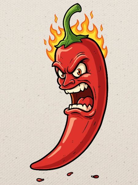 Wütiger Flammen-Chili