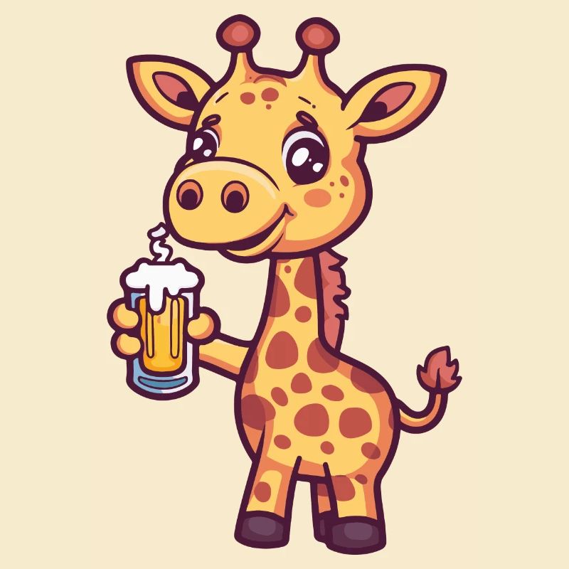 Giraffe Bier Comic Party