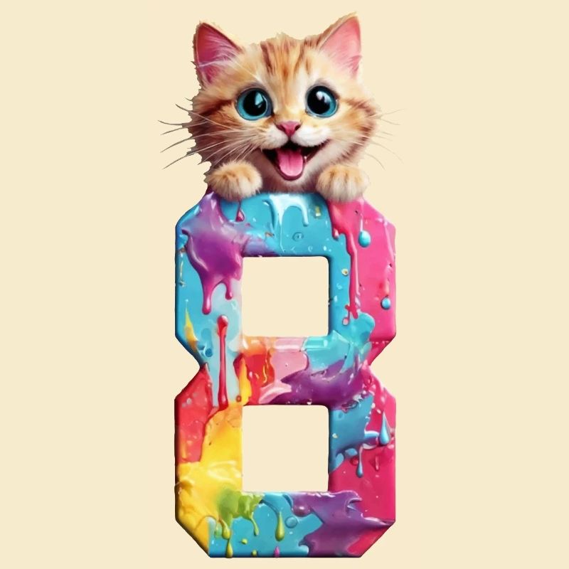 CHAT 8 ANS 8E ANNIVERSAIRE