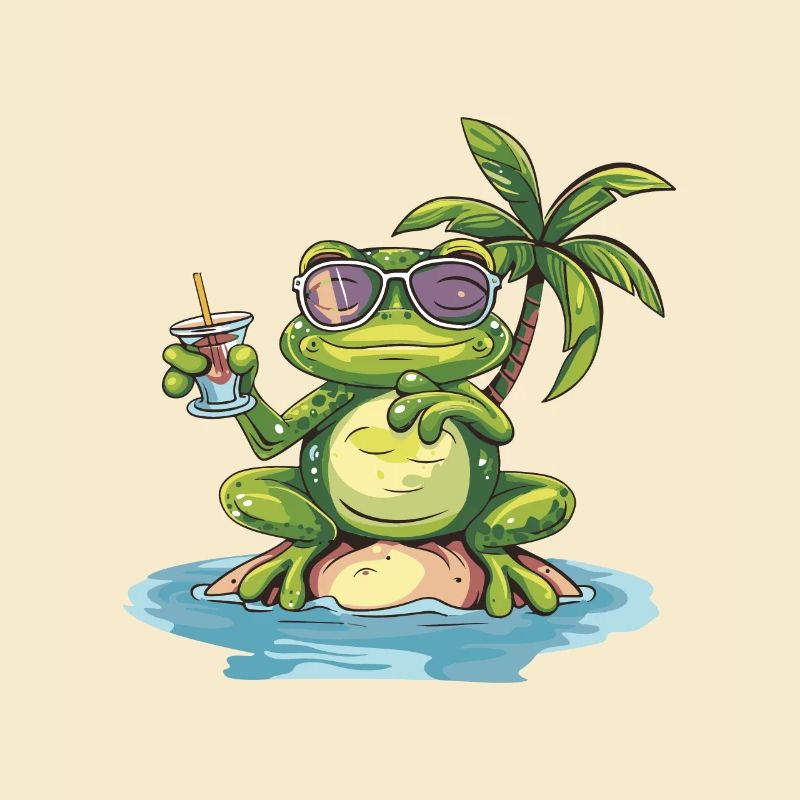 Frosch Sommer Urlaub