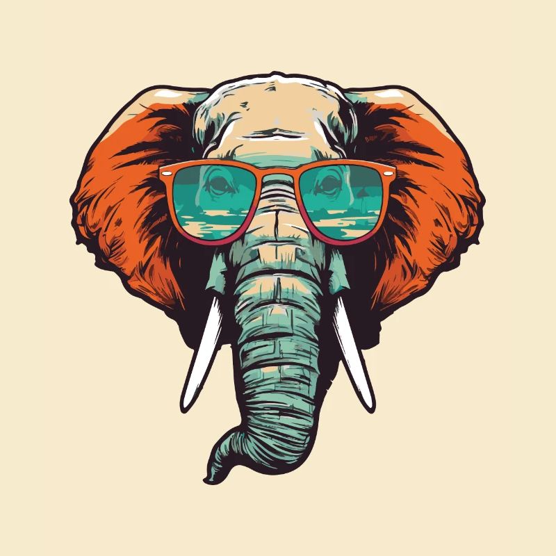 Elefant Kopf Cool