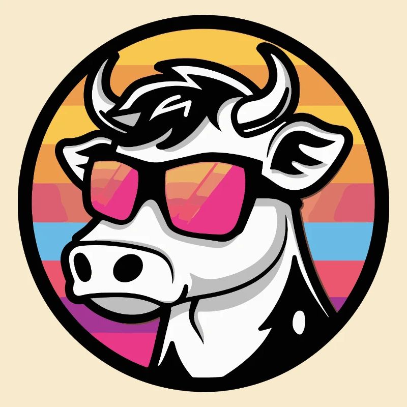 Kuh Comic Cool Sommer