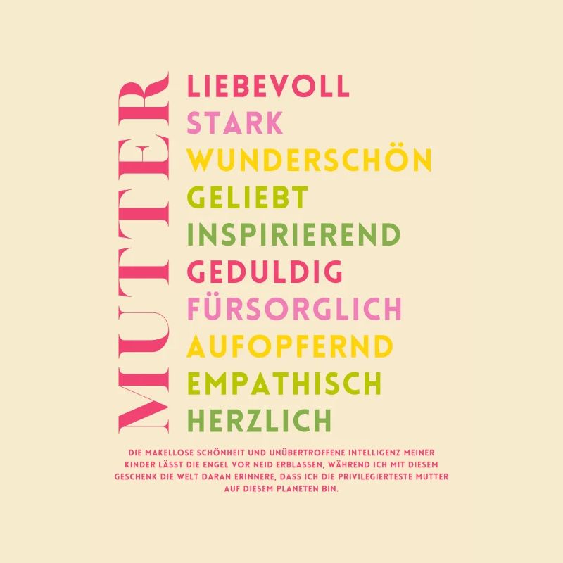 Tolle Mutter von Geschwistern - Muttertag