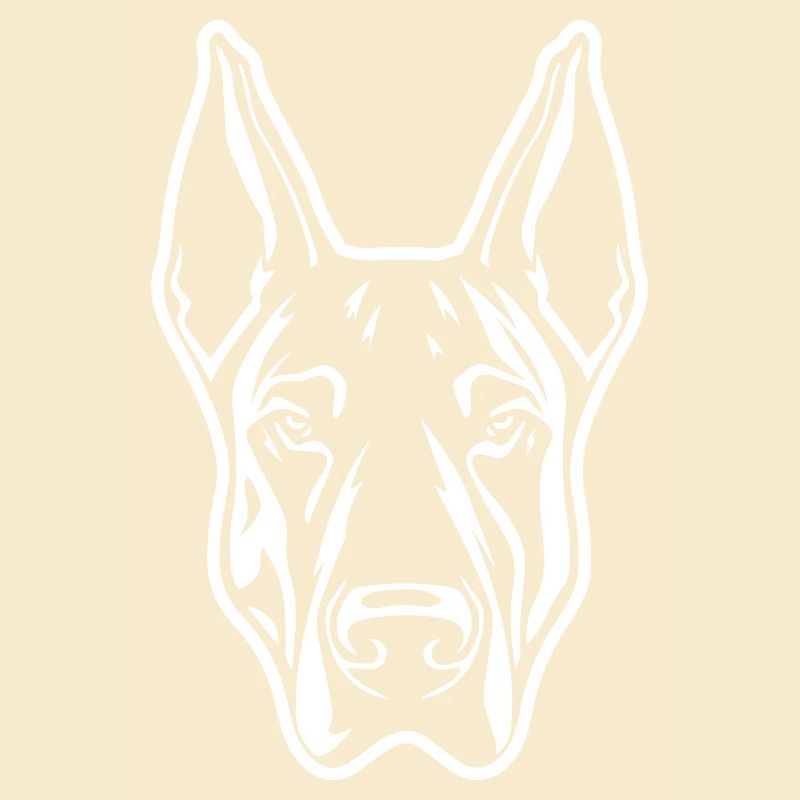 Doberman Hund Kopf
