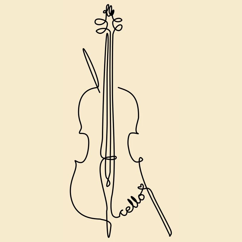 one line cello
