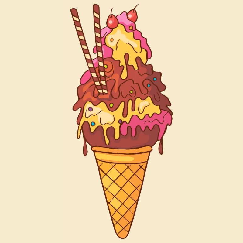 Crème glacée, crème glacée, crème glacée, crème glacée, boule, crème glacée, sundae