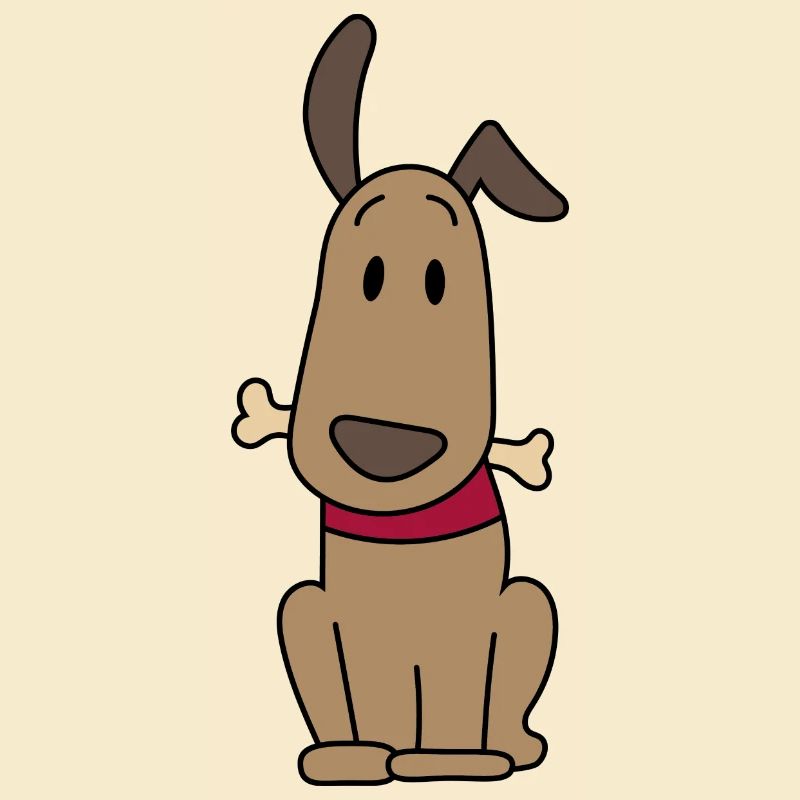 Dog with bones