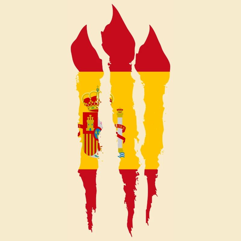 Drapeau d’Espagne Scratch Griffes de drapeau espagnol