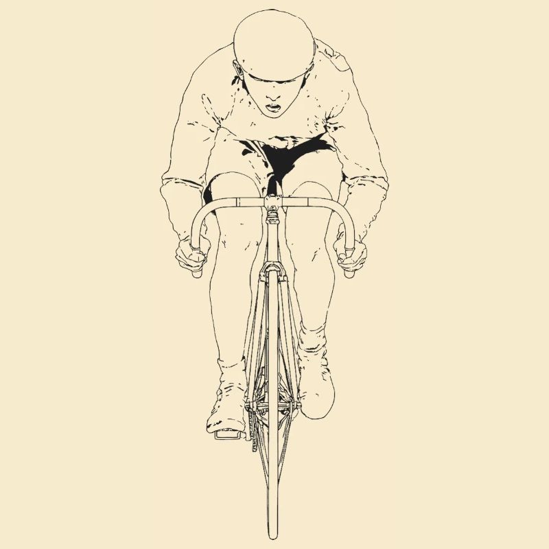 Radfahrer Linienkunst