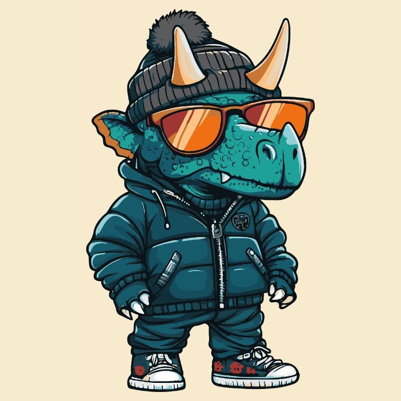 Dinosaurier triceratops Cool Comic