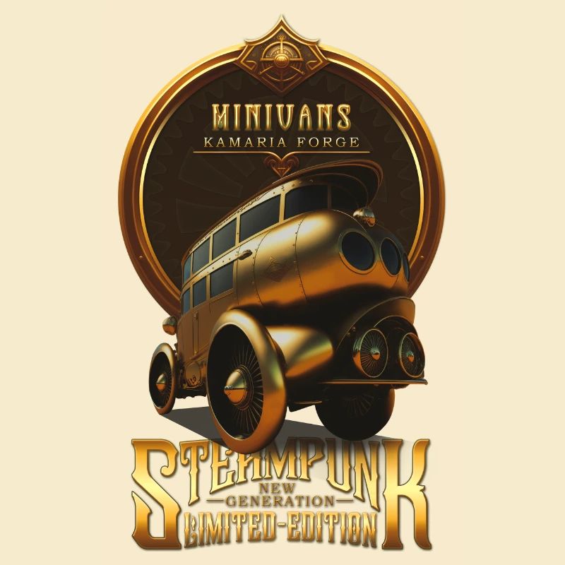 STEAMPUNK OLDTIMER OLDTIMER RETRO MINIVANS