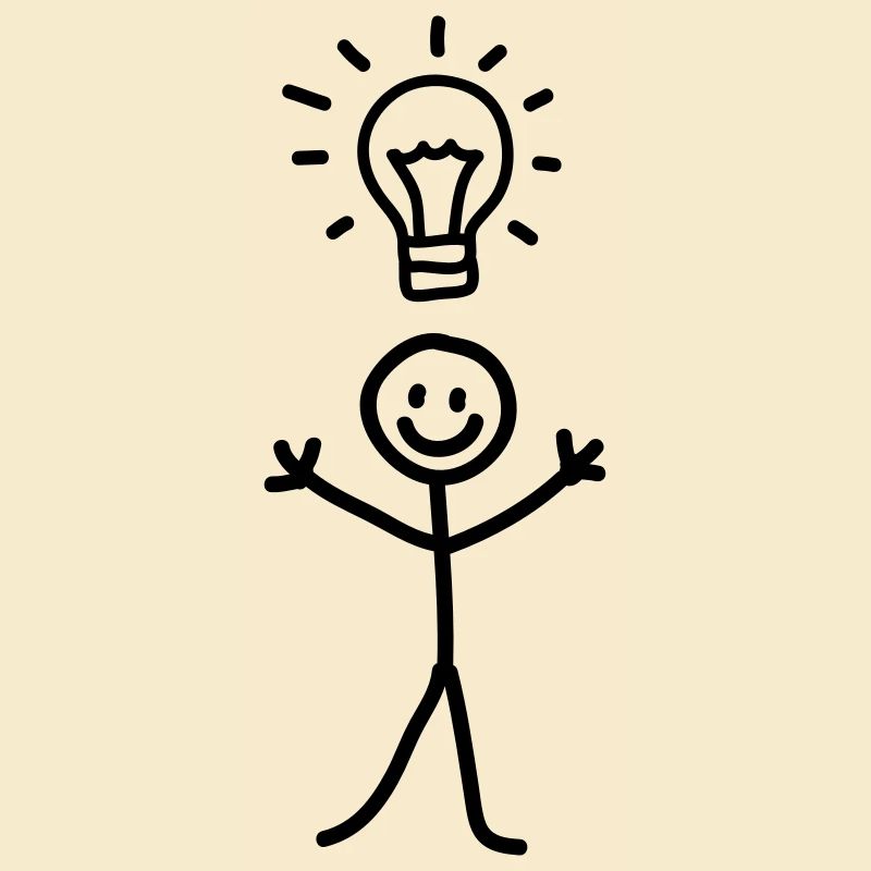 Männchen Idee - line