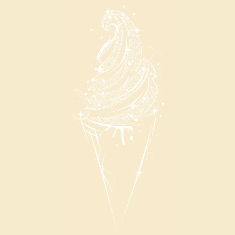 Eis in der Waffel