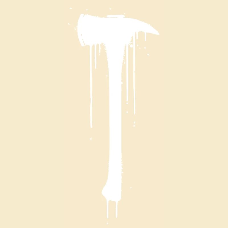 Fire Brigade Axe Graffiti Drop Vector