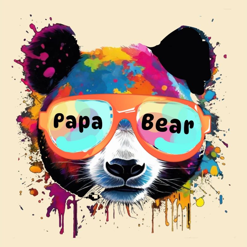 panda,panda ours,ours, graffiti,chignon
