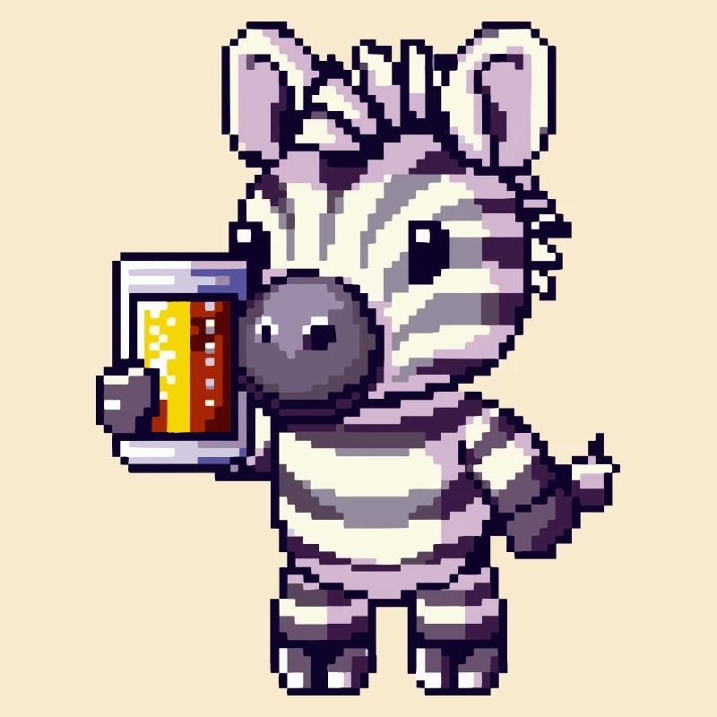 Zebra Beer Pixel