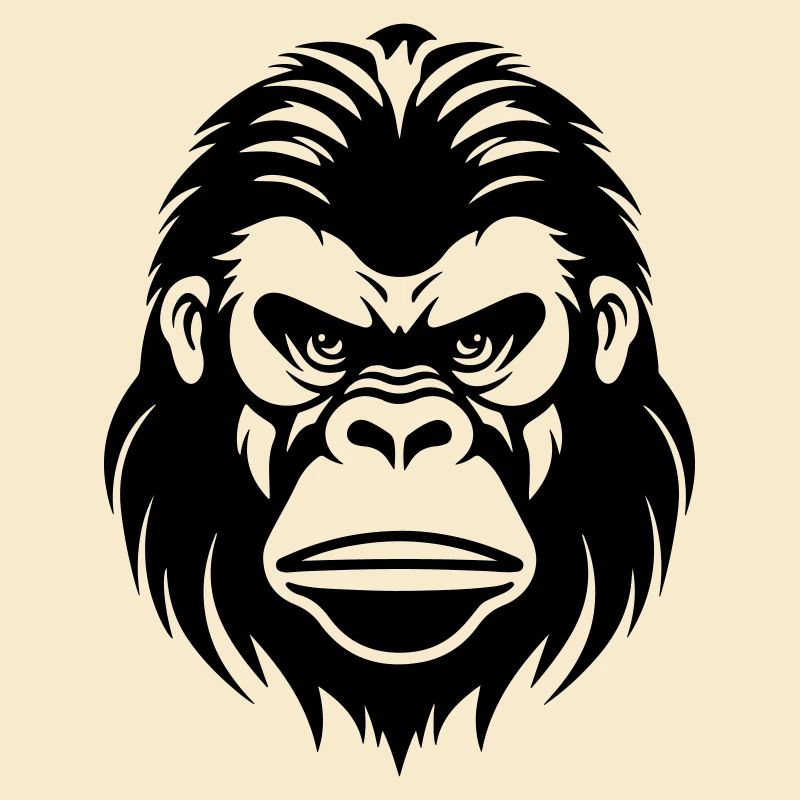 Gorilla Kopf