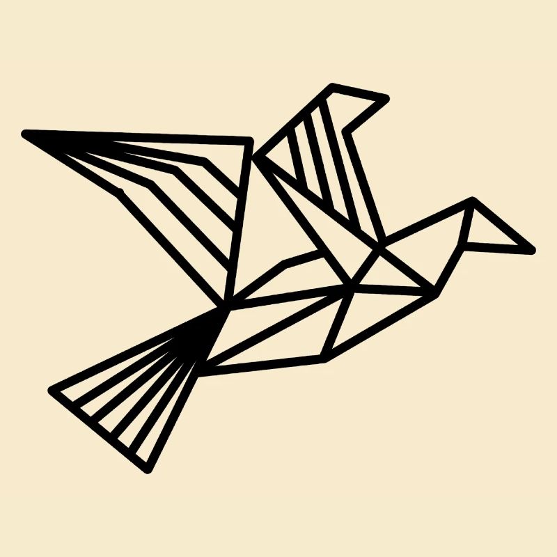 Vogel Geometrie Linien