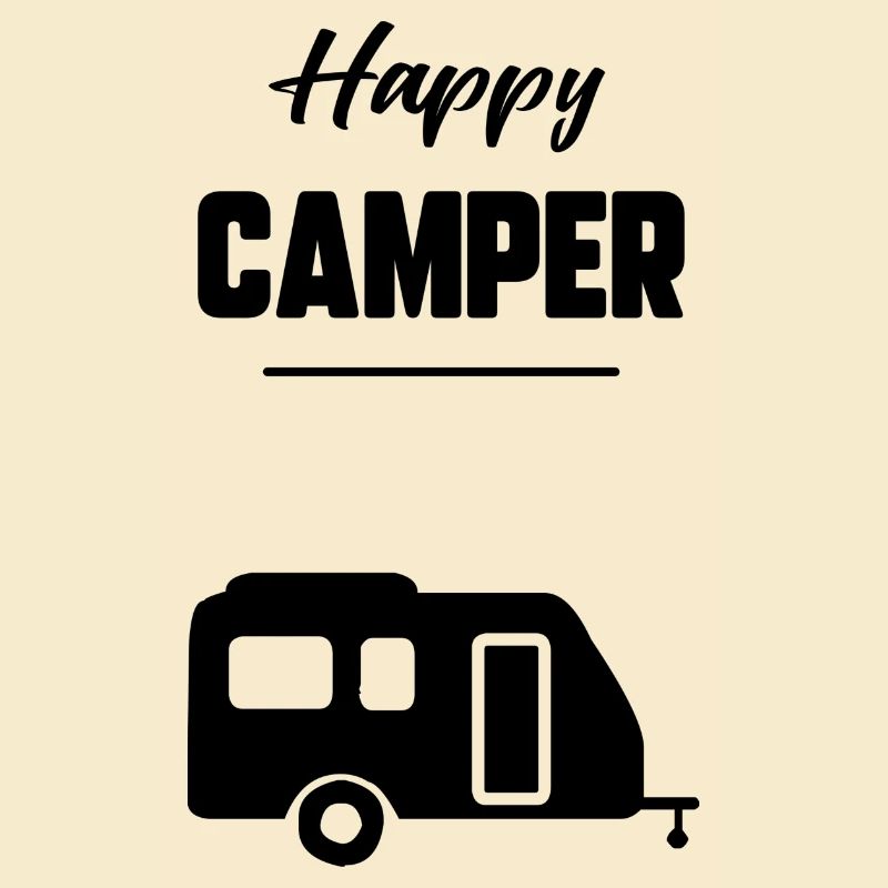 Glücklicher Camper