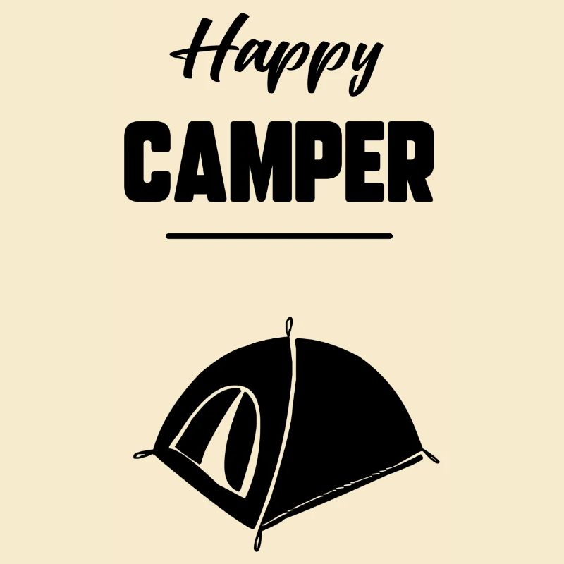 Glücklicher Camper