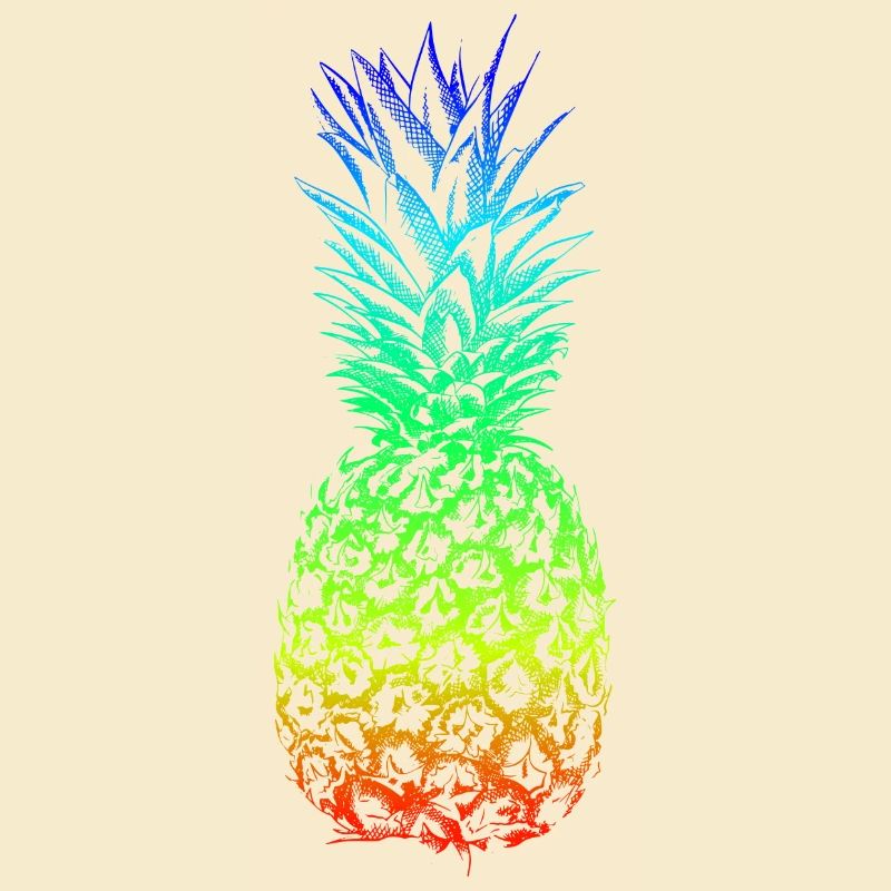 Rainbow ananas Hawaii conception d'été pour