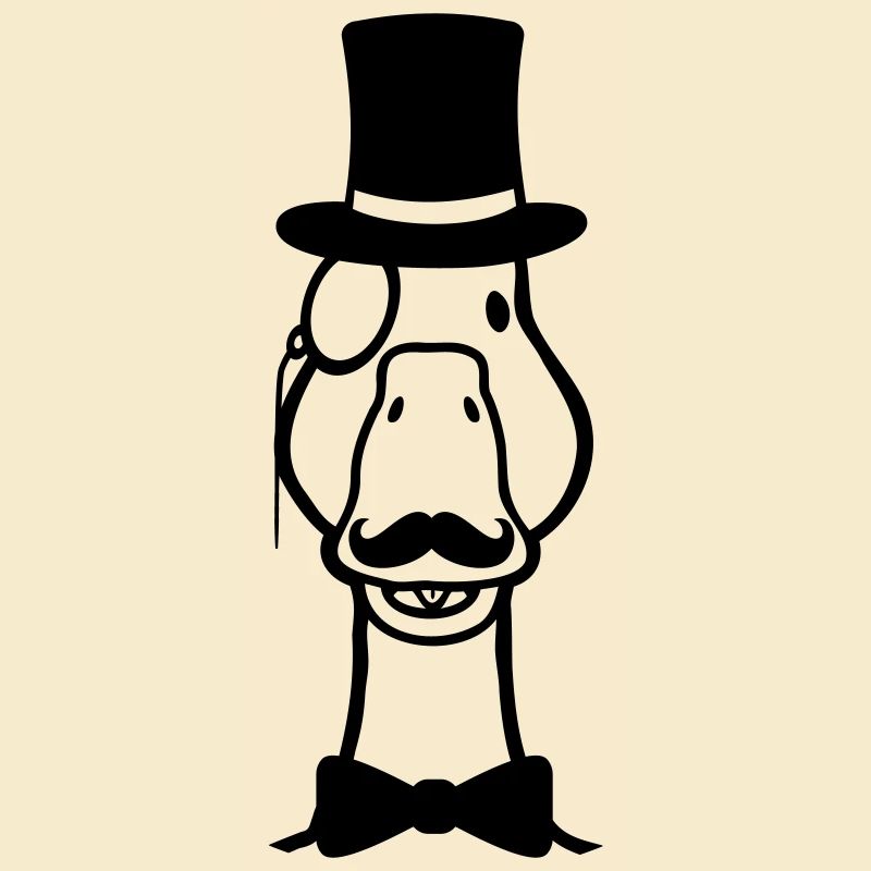 Cute Cylinders Comic Goose