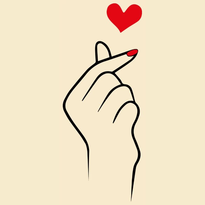 Hand mit Herz
