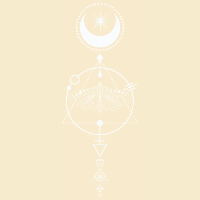 Celestial Moth Alchemy Glyph