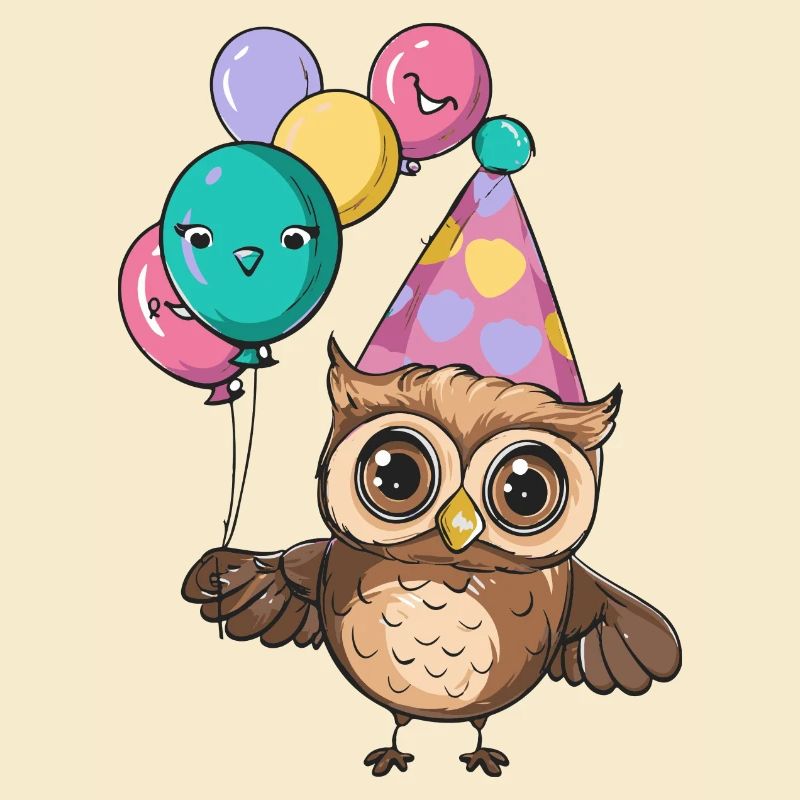 Eule Geburtstag Comic