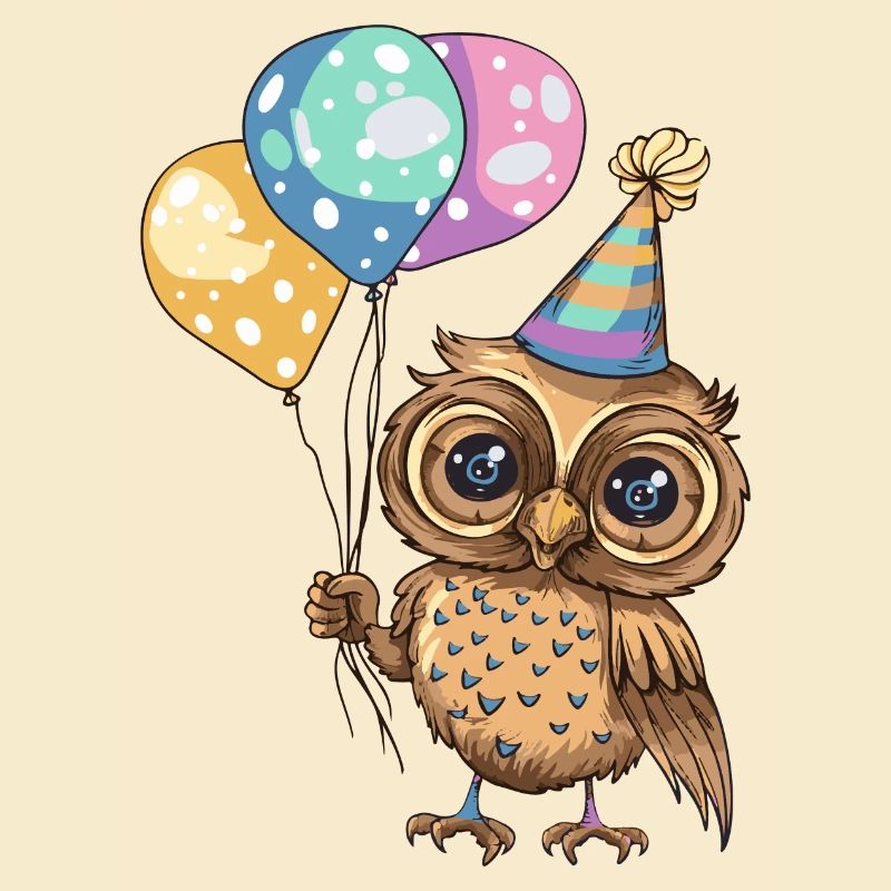 Eule Geburtstag Comic