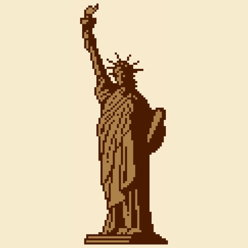 8bit Freiheitsstatue