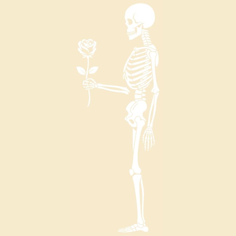Rosebound Skeleton with flower