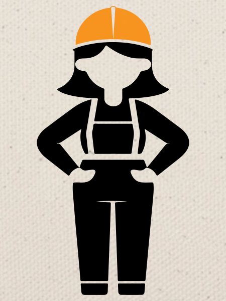 Bauarbeiter Frau