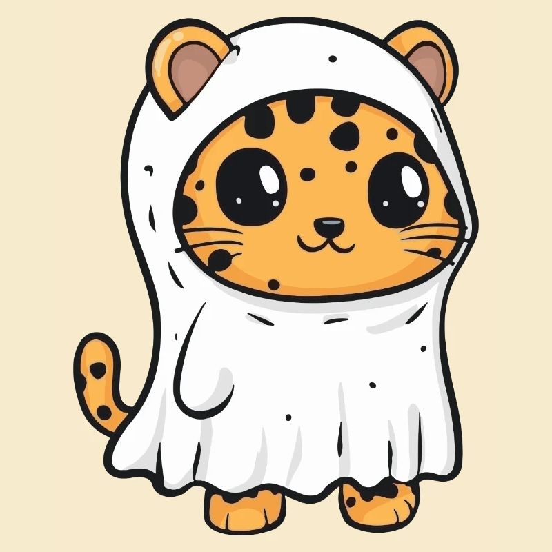 Leopard Halloween Lustig Geist
