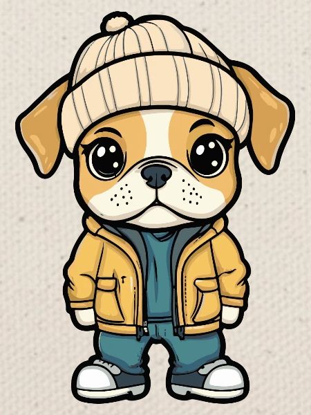 Boxer Hund Stylisch
