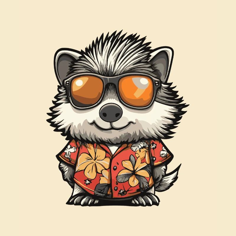 Igel Comic Cool Sommer