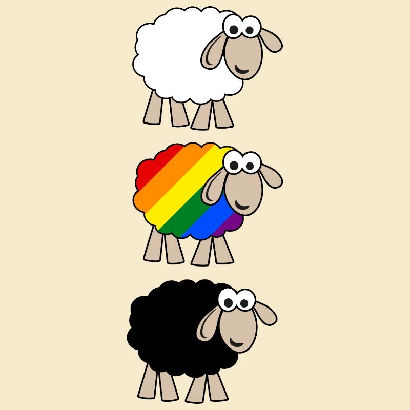 Regenbogen Schaf