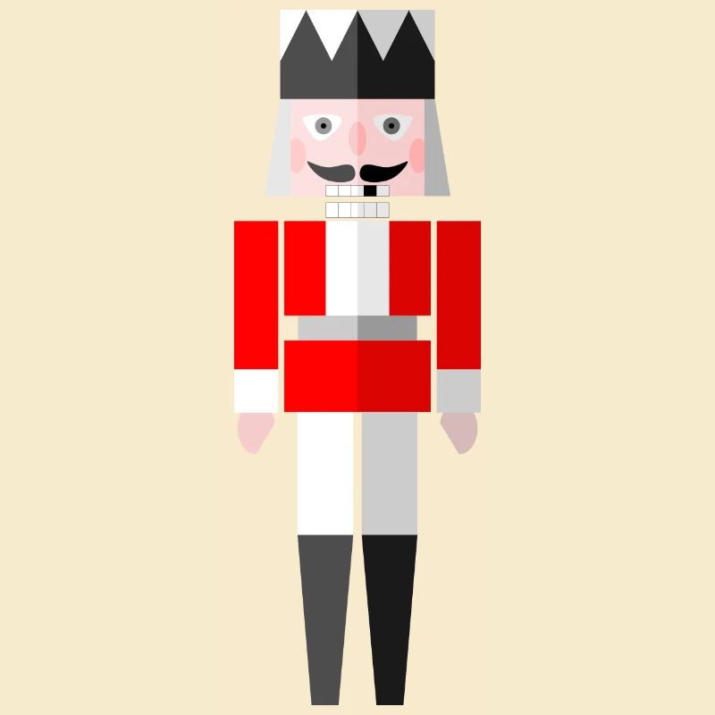 Christmas Graphic Nutcracker Red by Cultform